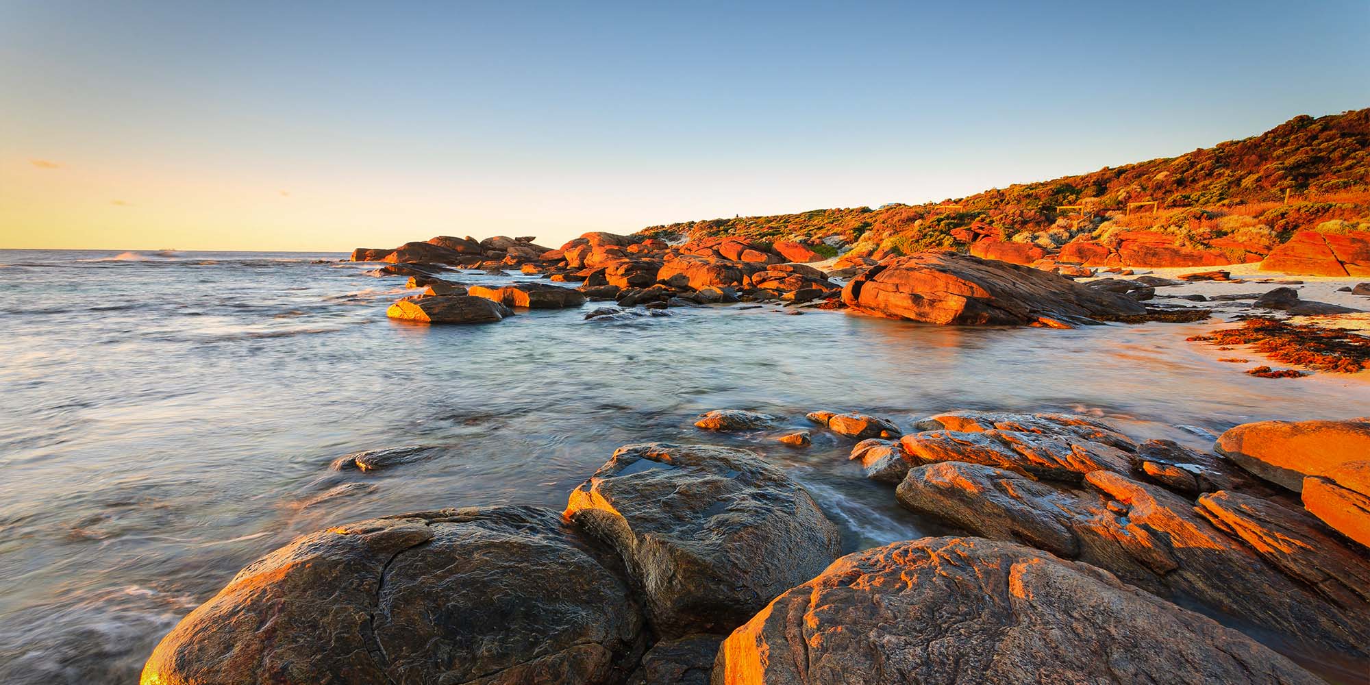 Accounting Advisory Insight Image. Western Australia Coastal Rocks Sunset